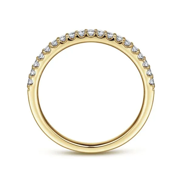 14K Yellow Gold Shared Prong Diamond Wedding Band Image 2 Koerbers Fine Jewelry Inc New Albany, IN