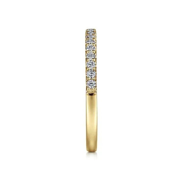 14K Yellow Gold Shared Prong Diamond Wedding Band Image 4 Koerbers Fine Jewelry Inc New Albany, IN