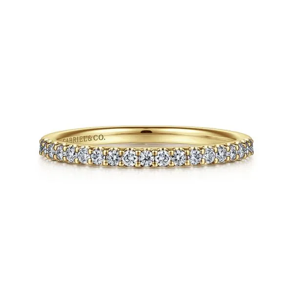 14K Yellow Gold Shared Prong Diamond Wedding Band Koerbers Fine Jewelry Inc New Albany, IN