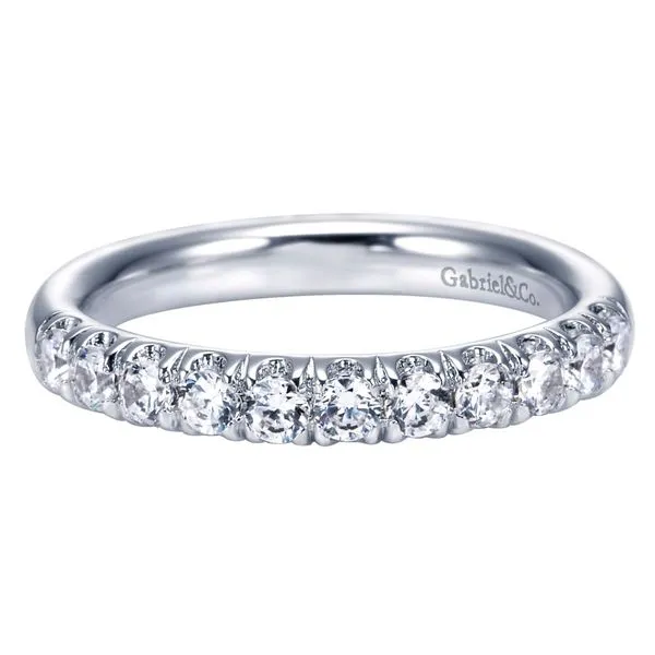 14K White Gold Straight Diamond Wedding Band Koerbers Fine Jewelry Inc New Albany, IN