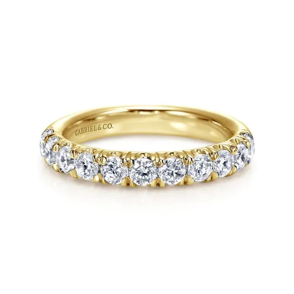 14K Yellow Gold Diamond Wedding Band Koerbers Fine Jewelry Inc New Albany, IN