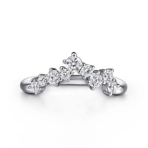 14K White Gold 9 Stone Diamond Wedding Band Koerbers Fine Jewelry Inc New Albany, IN