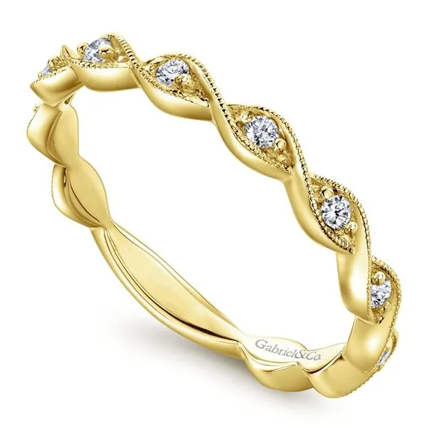 14K Yellow Gold Twisted Stackable Band Image 2 Koerbers Fine Jewelry Inc New Albany, IN