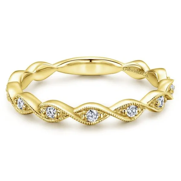 14K Yellow Gold Twisted Stackable Band Koerbers Fine Jewelry Inc New Albany, IN