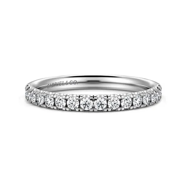 14K White Gold Diamond Straight Wedding Band Koerbers Fine Jewelry Inc New Albany, IN