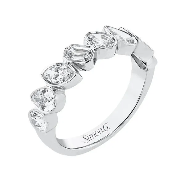18K White Gold 8 Stone Diamond Wedding Band Koerbers Fine Jewelry Inc New Albany, IN