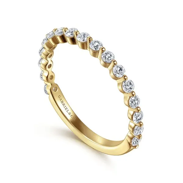 14K Yellow Gold Single Prong Diamond Anniversary Band Image 3 Koerbers Fine Jewelry Inc New Albany, IN