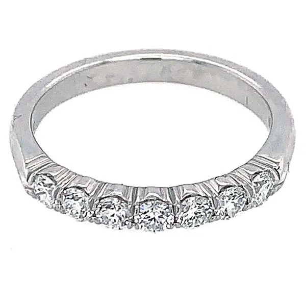 18K White Gold Seven Stone Diamond Wedding Band Koerbers Fine Jewelry Inc New Albany, IN