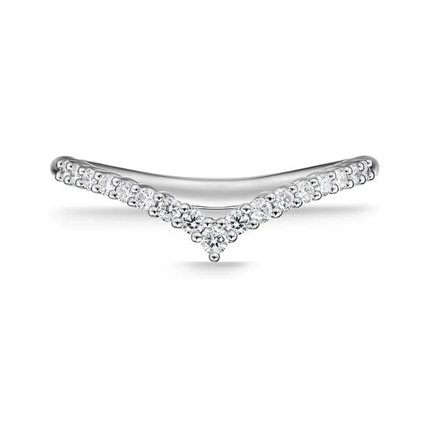 18K White Gold Identity V Diamond Wedding Band Image 2 Koerbers Fine Jewelry Inc New Albany, IN
