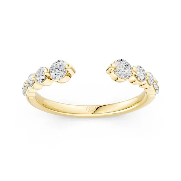 18K Yellow Gold 10 Stone Stackable Diamond Band Image 4 Koerbers Fine Jewelry Inc New Albany, IN