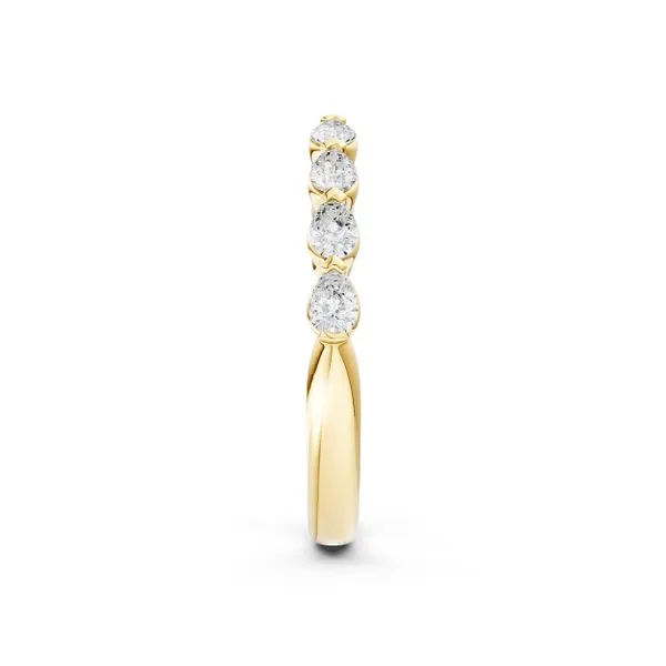 18K Yellow Gold 8 Stone Stackable Diamond Band Image 2 Koerbers Fine Jewelry Inc New Albany, IN