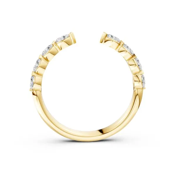 18K Yellow Gold 8 Stone Stackable Diamond Band Image 3 Koerbers Fine Jewelry Inc New Albany, IN