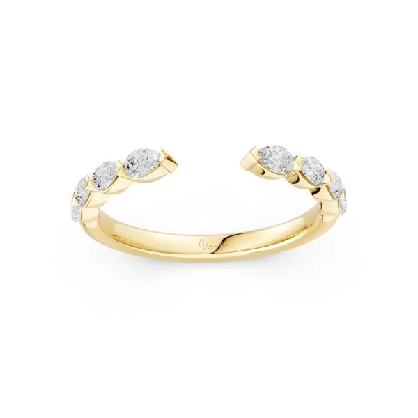 18K Yellow Gold 8 Stone Stackable Diamond Band Image 4 Koerbers Fine Jewelry Inc New Albany, IN