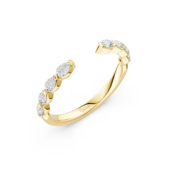 18K Yellow Gold 8 Stone Stackable Diamond Band Koerbers Fine Jewelry Inc New Albany, IN