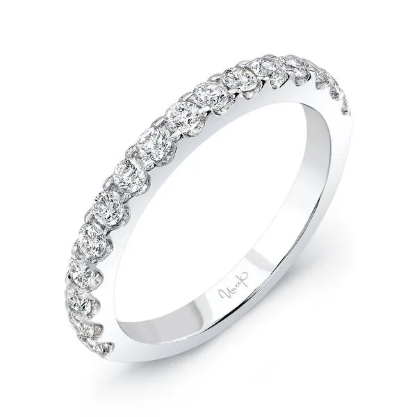 14K White Gold 16 Stone Single Row Diamond Wedding Band Koerbers Fine Jewelry Inc New Albany, IN