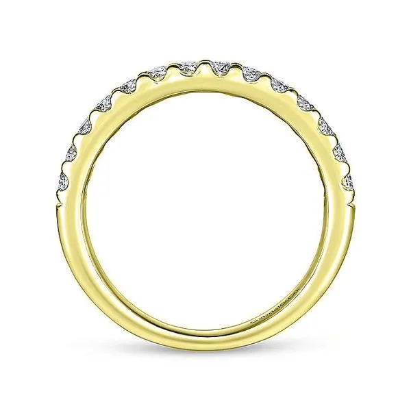 14K Yellow Gold Round 14 Stone Diamond Wedding Band Image 2 Koerbers Fine Jewelry Inc New Albany, IN