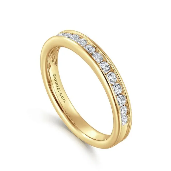 14K Yellow Gold Channel Set Diamond Wedding Band Image 3 Koerbers Fine Jewelry Inc New Albany, IN