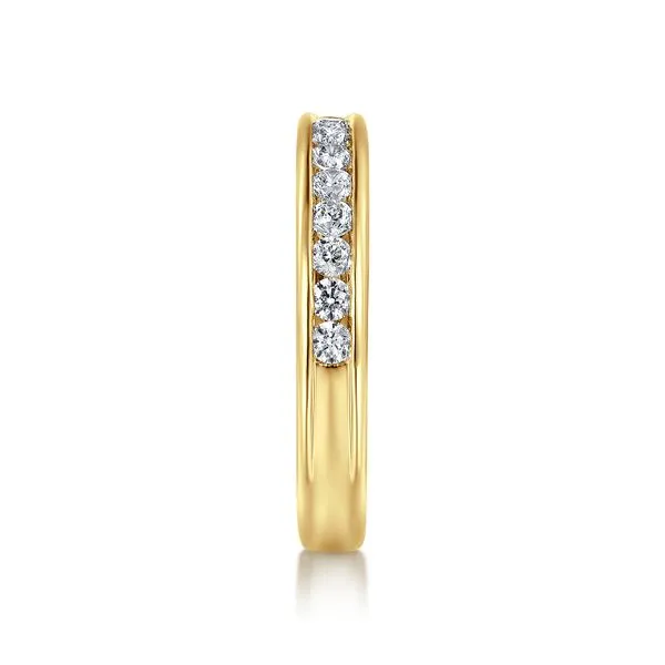14K Yellow Gold Channel Set Diamond Wedding Band Image 4 Koerbers Fine Jewelry Inc New Albany, IN