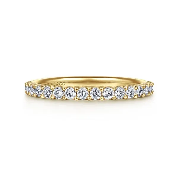 14K White Gold Shared Prong Set Diamond Wedding Band Koerbers Fine Jewelry Inc New Albany, IN