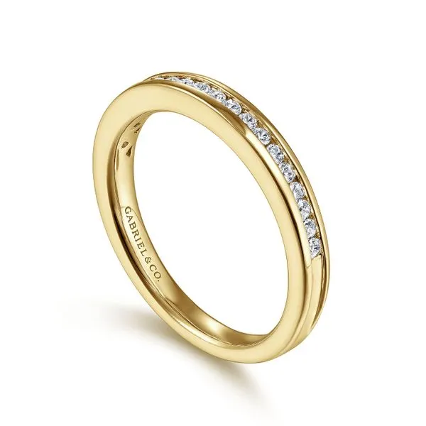 14K Yellow Gold Channel Set Diamond Wedding Band Image 3 Koerbers Fine Jewelry Inc New Albany, IN
