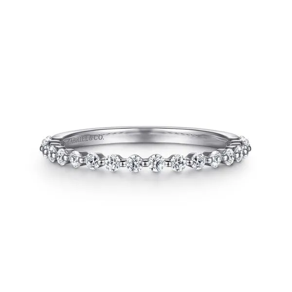 14K White Gold Single Prong Diamond Anniversary Band Koerbers Fine Jewelry Inc New Albany, IN