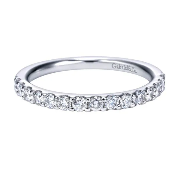 14K White Gold Shared Prong Diamond Wedding Band Koerbers Fine Jewelry Inc New Albany, IN