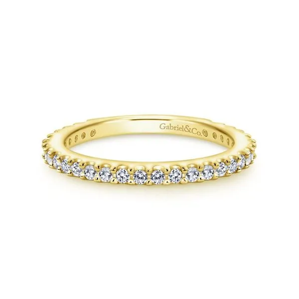 14K Yellow Gold Shared Prong Diamond Wedding Band Koerbers Fine Jewelry Inc New Albany, IN