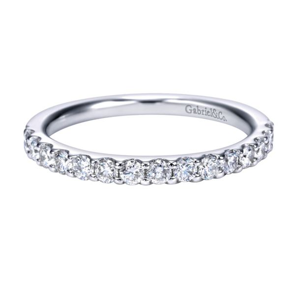 14K White Gold Shared Prong Diamond Wedding Band Koerbers Fine Jewelry Inc New Albany, IN