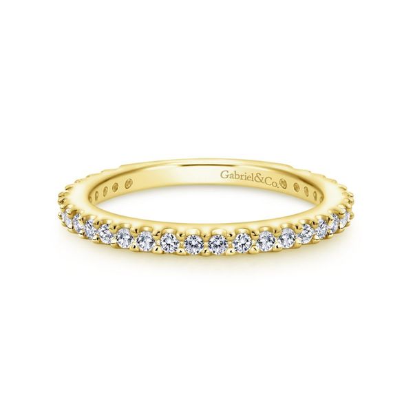 14K Yellow Gold Shared Prong Diamond Wedding Band Koerbers Fine Jewelry Inc New Albany, IN
