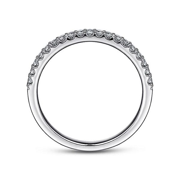 14K White Gold Shared Prong Diamond Wedding Band Image 2 Koerbers Fine Jewelry Inc New Albany, IN