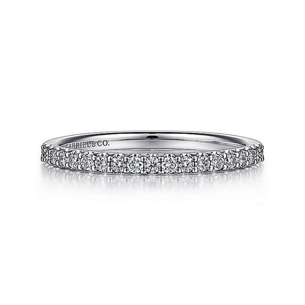 14K White Gold Shared Prong Diamond Wedding Band Koerbers Fine Jewelry Inc New Albany, IN