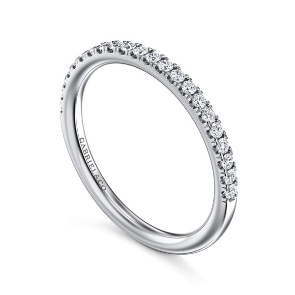 14K White Gold Diamond Matching Wedding Band Image 3 Koerbers Fine Jewelry Inc New Albany, IN