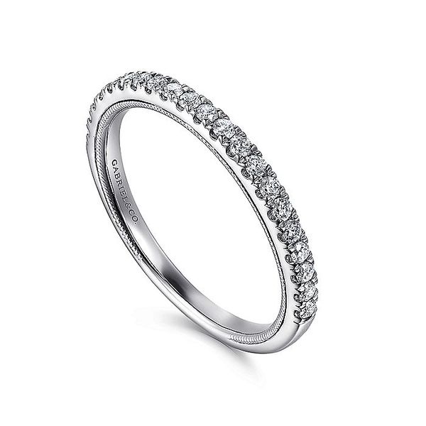 14K White Gold Diamond Matching Wedding Band Image 3 Koerbers Fine Jewelry Inc New Albany, IN
