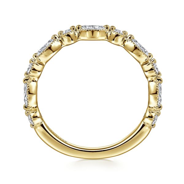 14K Yellow Gold Marquise and Round Diamond Anniversary Band Image 2 Koerbers Fine Jewelry Inc New Albany, IN