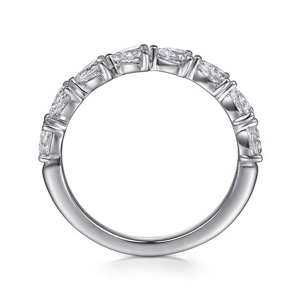 14K White Gold East West Prong Set Pear Shape Diamond Anniversary Band Image 2 Koerbers Fine Jewelry Inc New Albany, IN