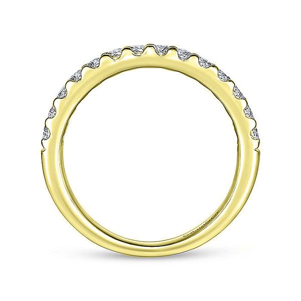 14K Yellow Gold Round 14 Stone Diamond Wedding Band Image 2 Koerbers Fine Jewelry Inc New Albany, IN
