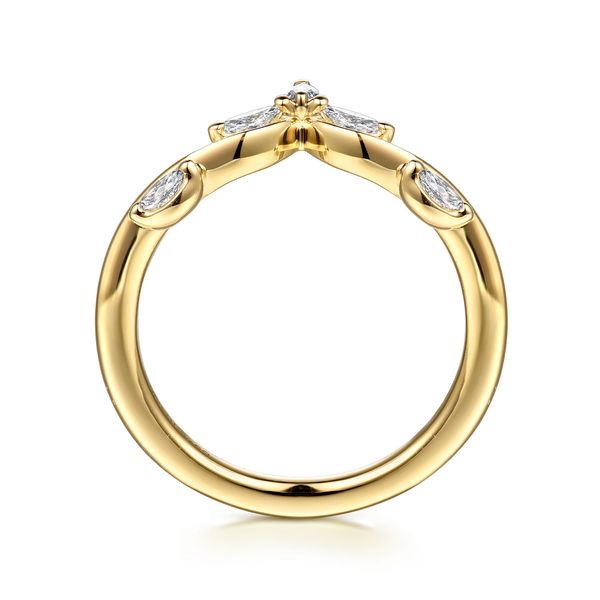 14K Yellow Gold Prong Set Marquise Diamond Anniversary Band Image 2 Koerbers Fine Jewelry Inc New Albany, IN