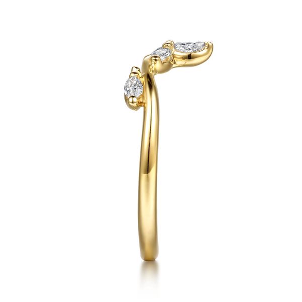 14K Yellow Gold Prong Set Marquise Diamond Anniversary Band Image 4 Koerbers Fine Jewelry Inc New Albany, IN
