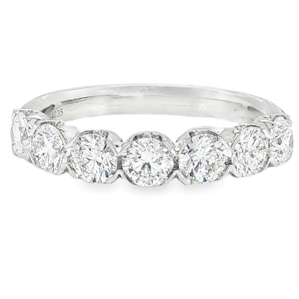 14K White Gold 7 Stone Wedding Band Koerbers Fine Jewelry Inc New Albany, IN