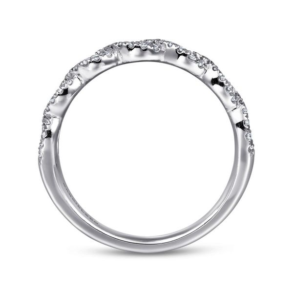 14K White Gold Twisted Diamond Anniversary Band Image 2 Koerbers Fine Jewelry Inc New Albany, IN