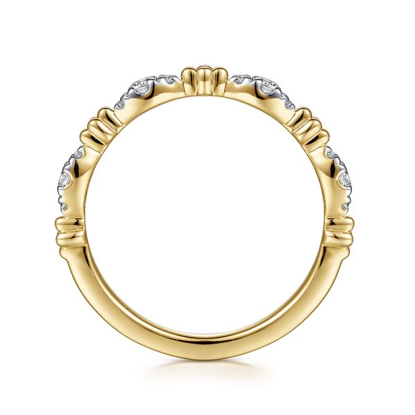 14K Yellow Gold Bujukan Stackable Diamond Wedding Band Image 2 Koerbers Fine Jewelry Inc New Albany, IN