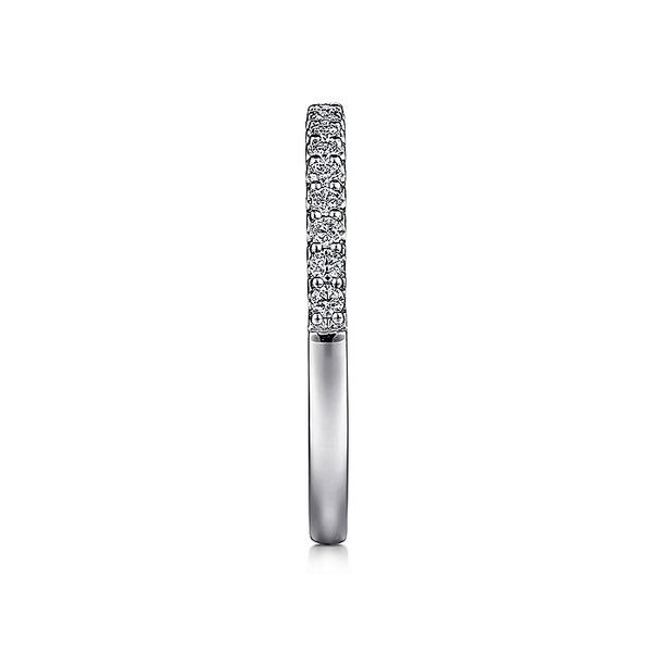 14K White Gold Shared Prong Diamond Wedding Band Image 4 Koerbers Fine Jewelry Inc New Albany, IN