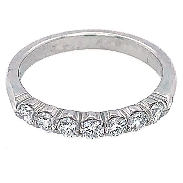18K White Gold Seven Stone Diamond Wedding Band Koerbers Fine Jewelry Inc New Albany, IN