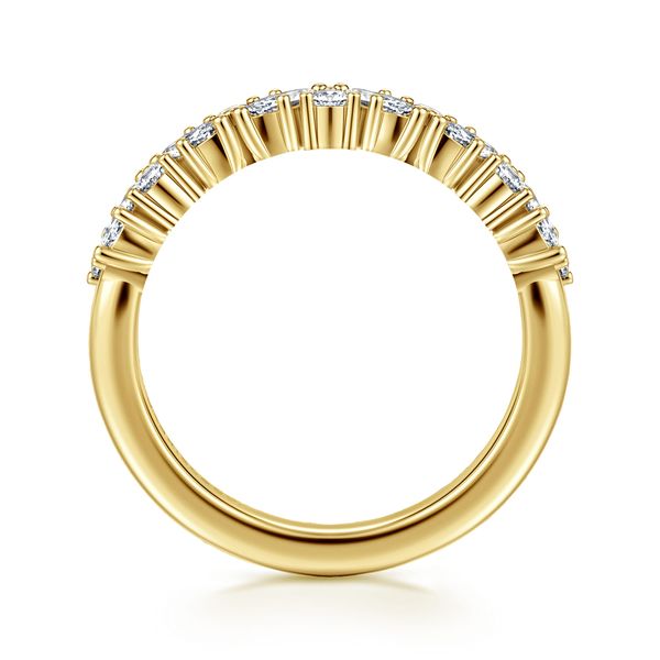 14K Yellow Gold Prong Marquise and Round Diamond Anniversary Band Image 2 Koerbers Fine Jewelry Inc New Albany, IN