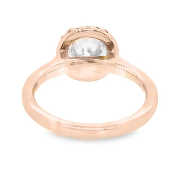 14K Halo Natural Round Diamond Engagement Ring 1.30 CTW Image 3 Koerbers Fine Jewelry Inc New Albany, IN
