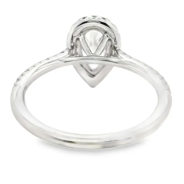 14K Halo Natural Pear Diamond Engagement Ring 1.25 CTW Image 3 Koerbers Fine Jewelry Inc New Albany, IN