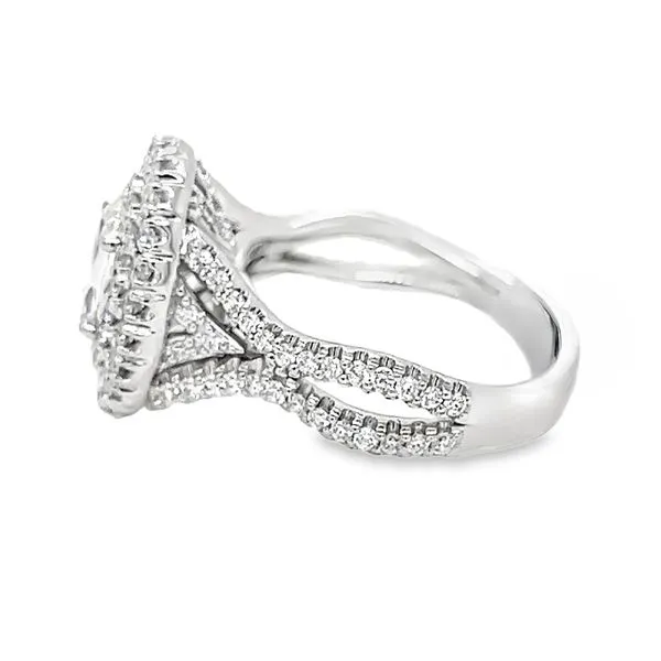 14K White Gold Crisscut Diamond Engagement Ring Image 2 Koerbers Fine Jewelry Inc New Albany, IN