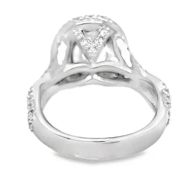 14K White Gold Crisscut Diamond Engagement Ring Image 3 Koerbers Fine Jewelry Inc New Albany, IN