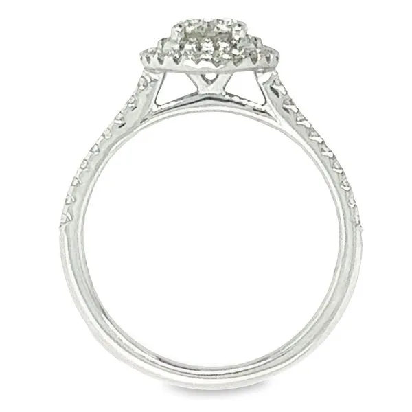 14K White Gold Double Halo Diamond Ring Image 2 Koerbers Fine Jewelry Inc New Albany, IN