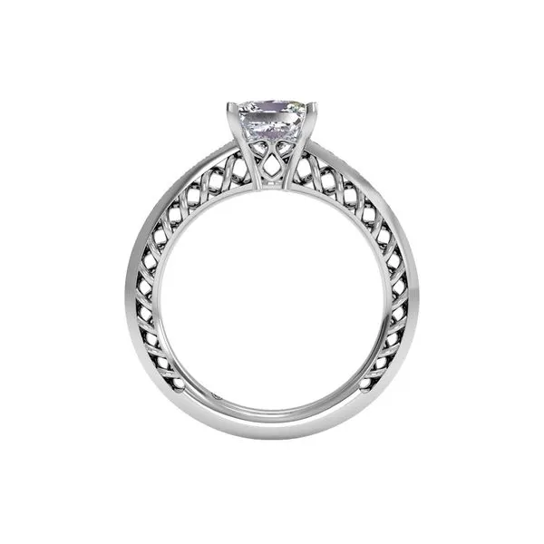 14K White Gold Pave Engagement Ring Image 3 Koerbers Fine Jewelry Inc New Albany, IN